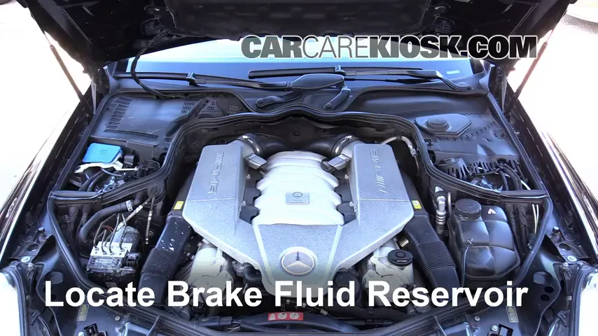 2007 Mercedes-Benz CLS63 AMG 6.3L V8 Brake Fluid Add Fluid